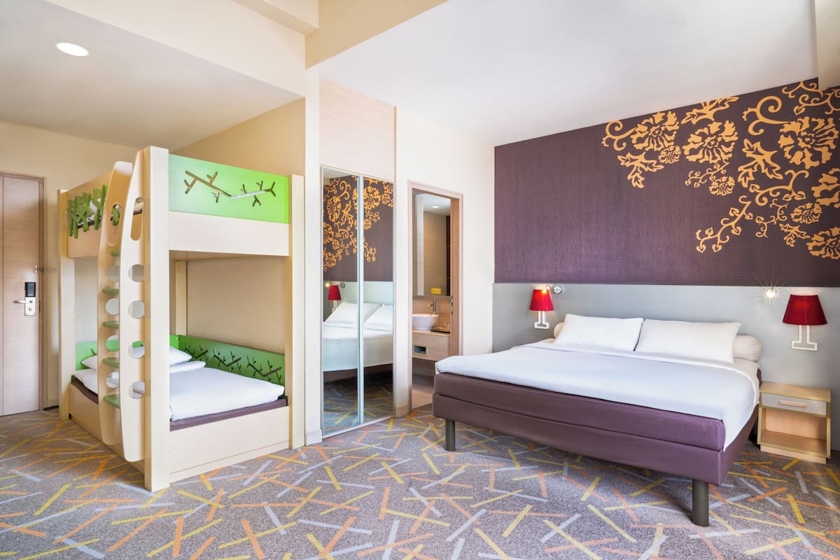 Family Room, Multiple Beds | Premium bedding, minibar, in-room safe, desk