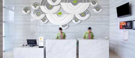 Check-in/check-out kiosk