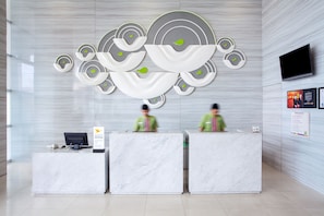 Check-in/check-out kiosk