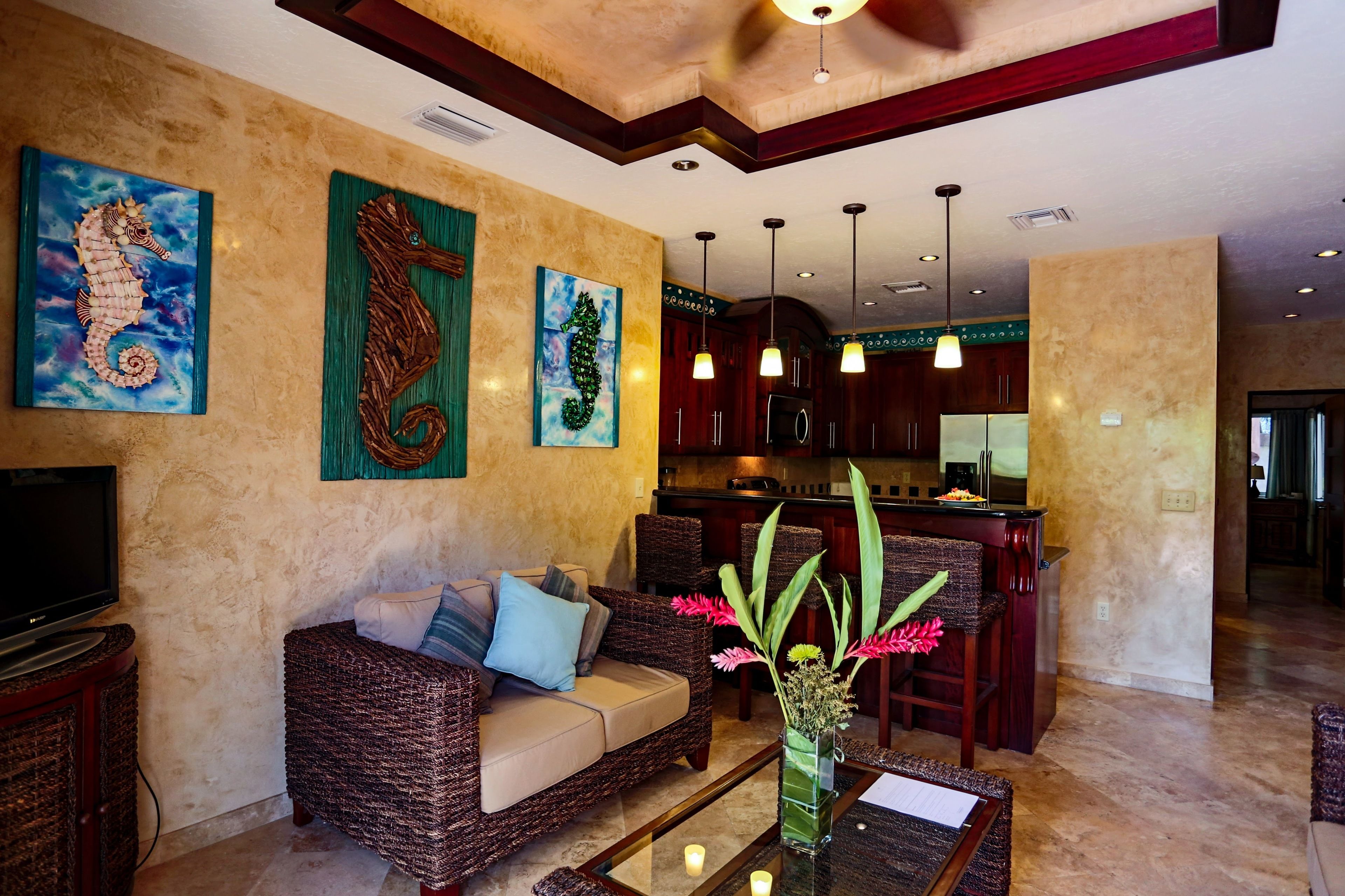 condo, 1 bedroom, garden view (one bedroom garden view) | living area | lcd tv