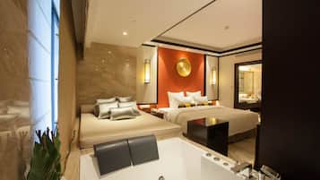 In-room safe, desk, blackout curtains, iron/ironing board
