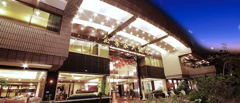 Front of property – evening/night