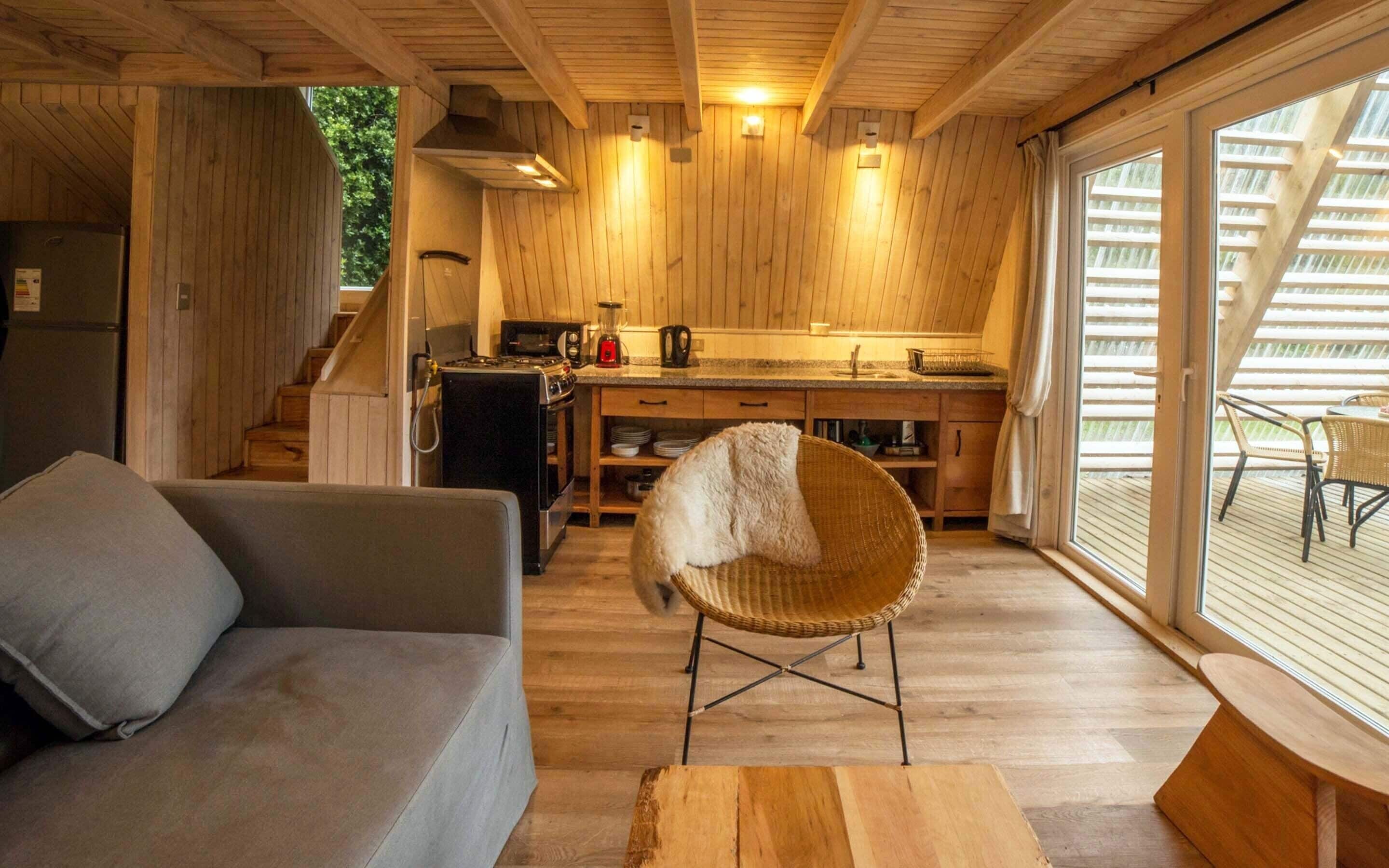 Cabane Supérieure, 3 chambres (5 Adults) | Coin séjour