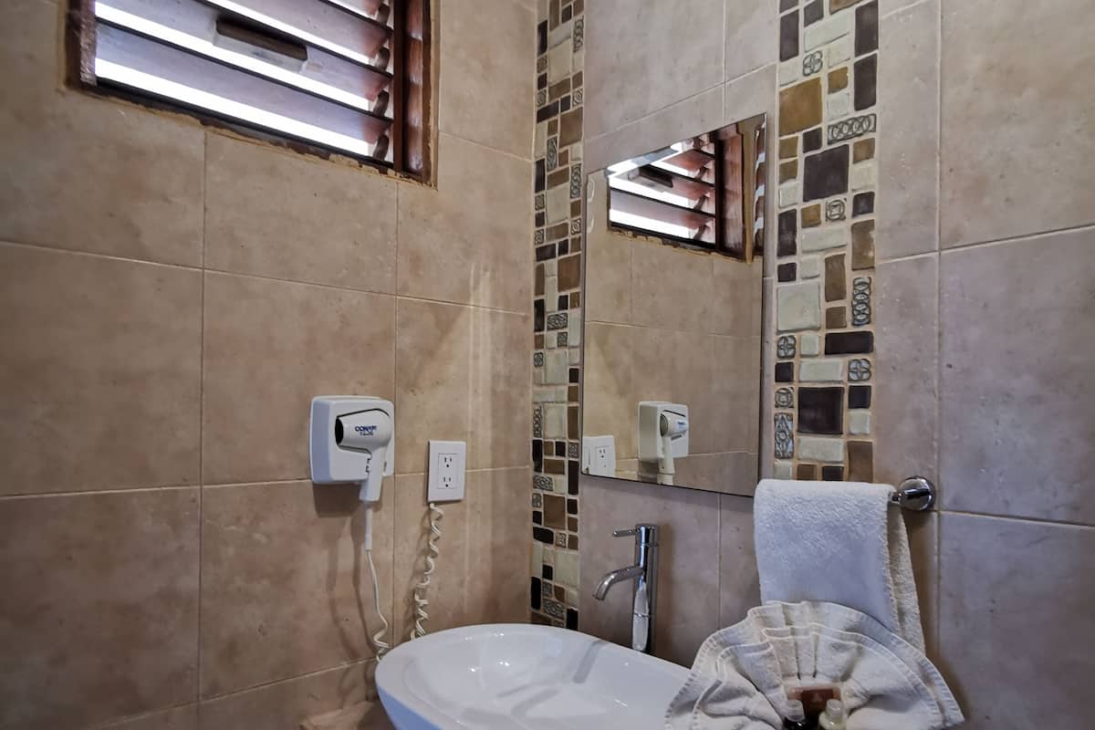 Junior-Suite, 1 King-Bett | Badezimmer | Dusche, kostenlose Toilettenartikel, Haartrockner, Handtücher