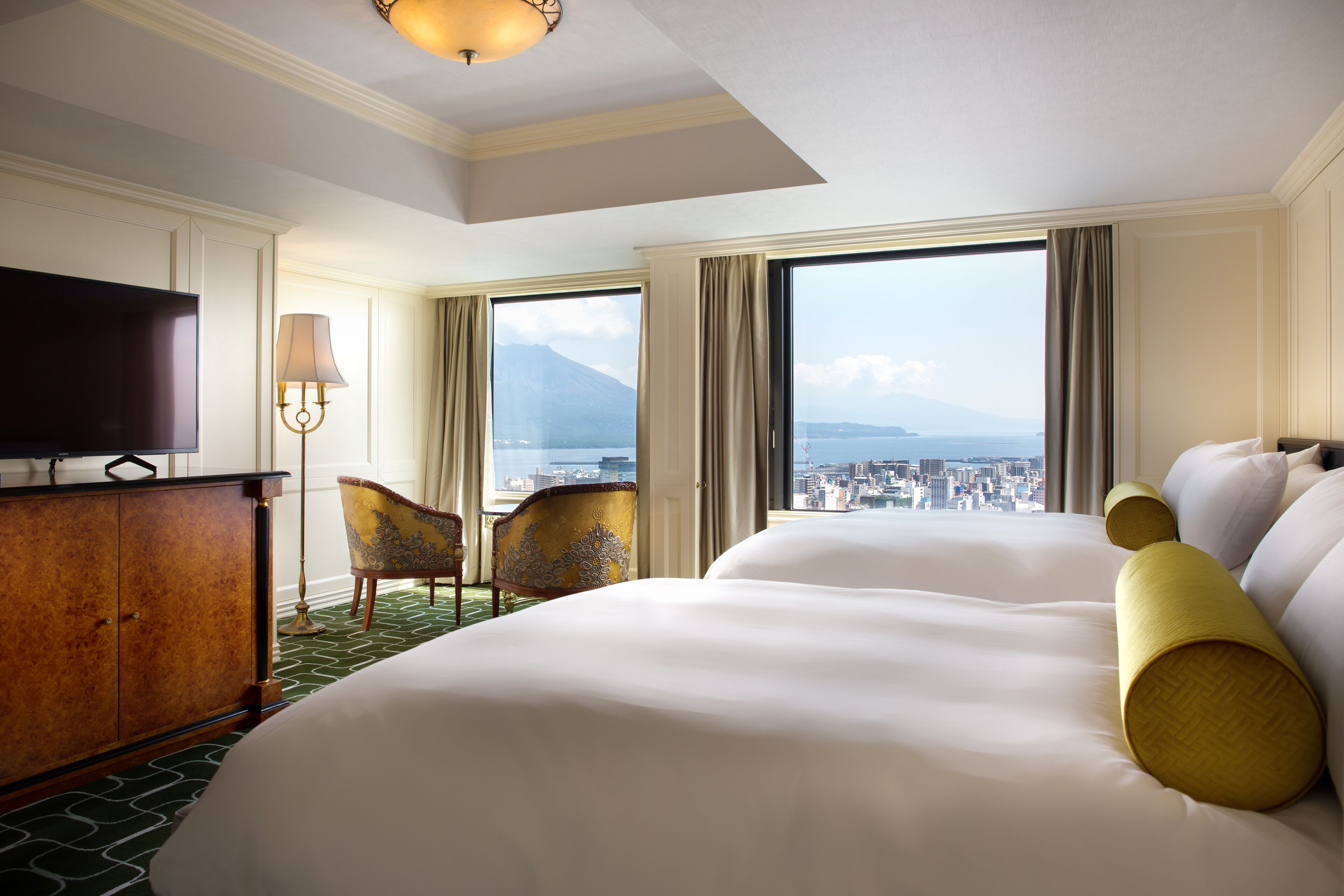 royal suite, mt. sakurajima view (no extra bed) | 1 bedroom, down duvets, minibar, in-room safe