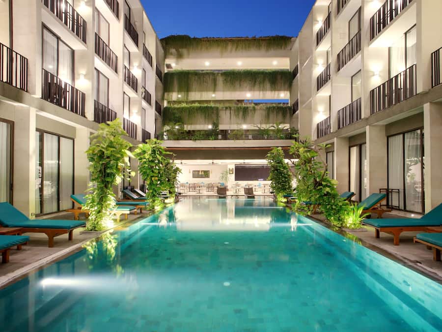 Outdoor pool, open 7:00 AM to 7:00 PM, sun loungers