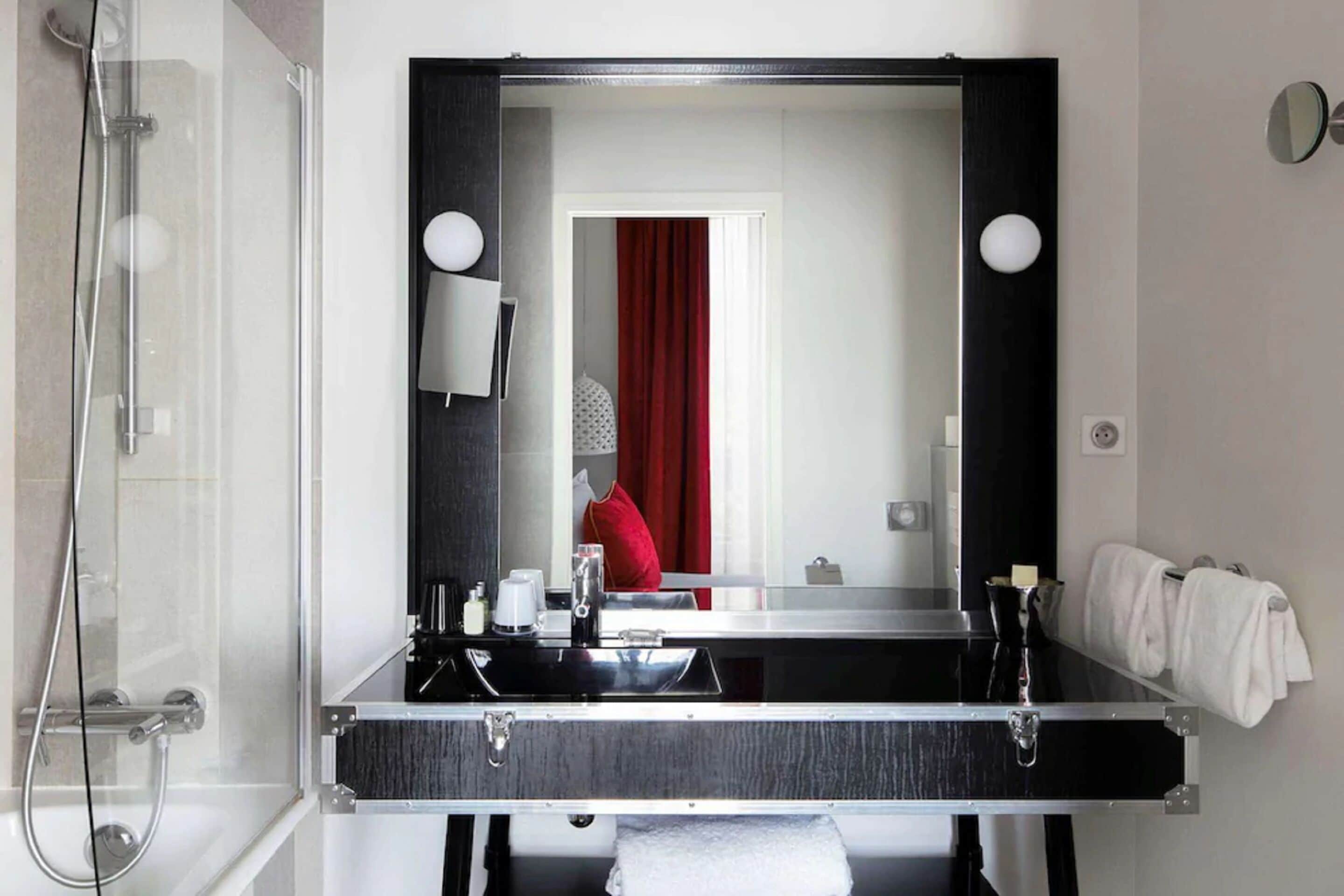 shower, free toiletries, hair dryer, bathrobes