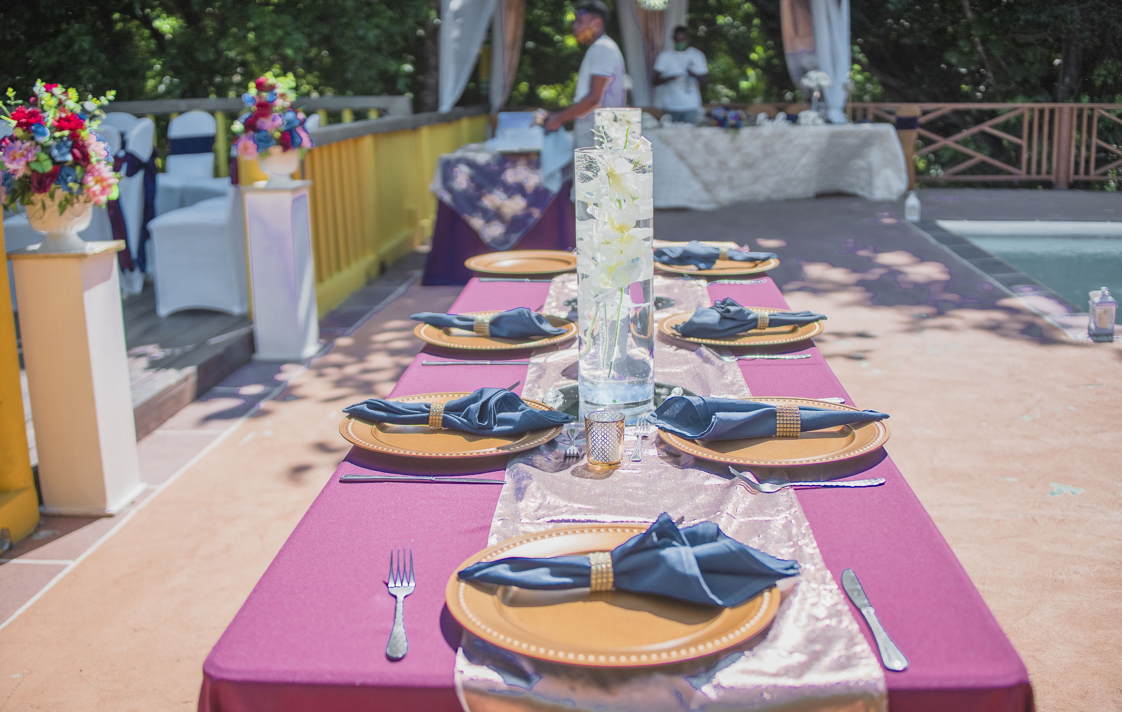 Área de bodas al aire libre