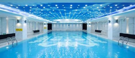 Indoor pool, outdoor pool
