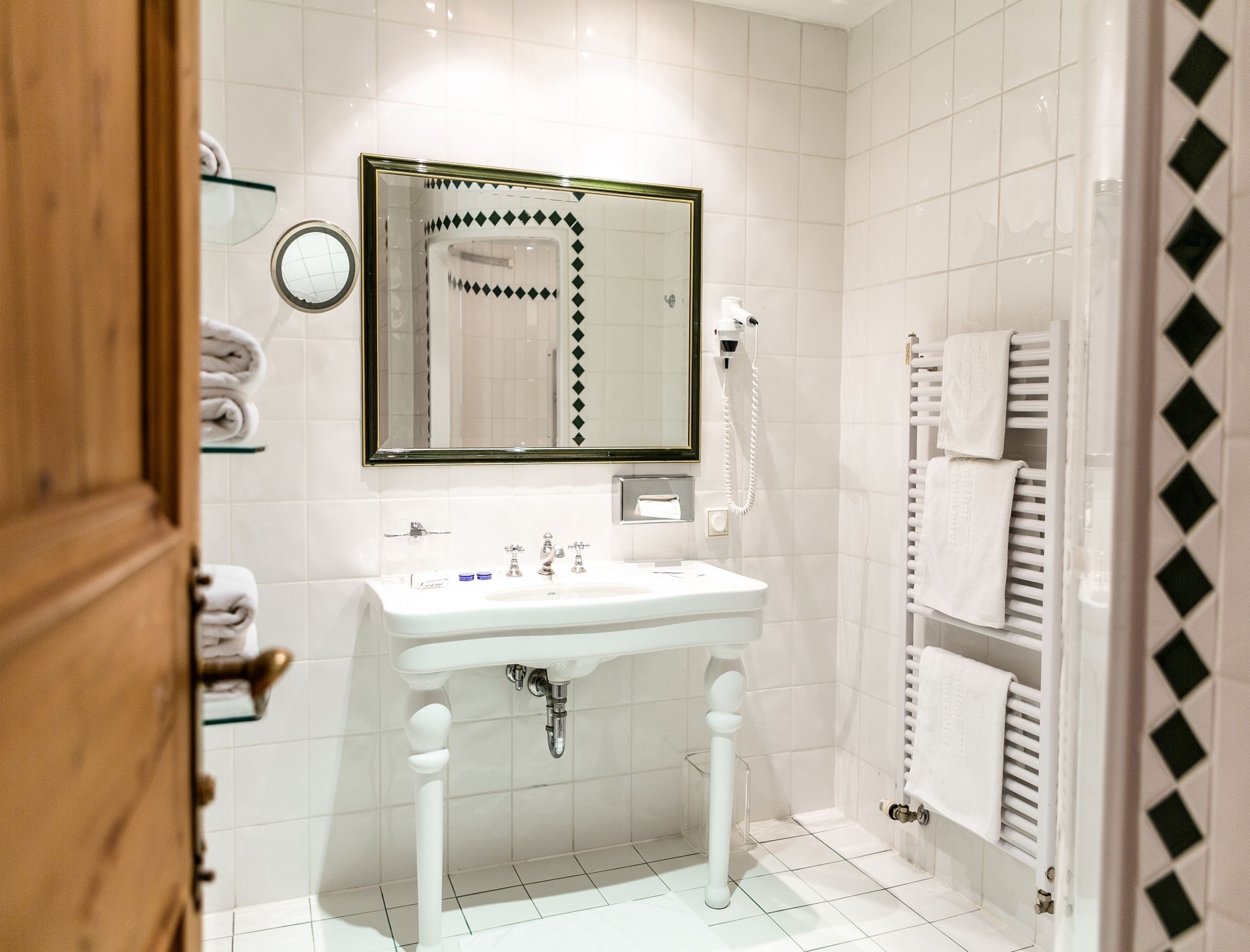 shower, free toiletries, hair dryer, bathrobes