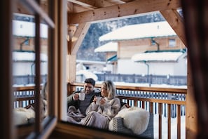 舒适木屋, 2 间卧室, 露台, 花园 (Tiroler-Hütte Charme) | 露台