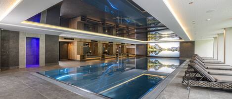 Indoor pool, seasonal outdoor pool