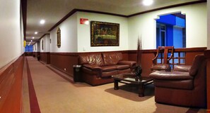 Sittområde i lobbyn