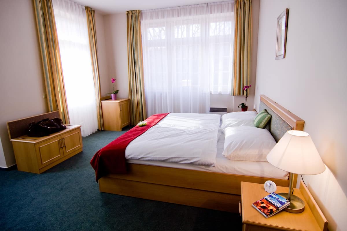 Hypoallergeen beddengoed, een minibar, een kluis op de kamer