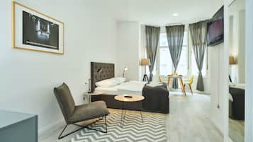 ZA3-5 Studio Amruseva | Straujárn/strauborð, ókeypis þráðlaus nettenging, rúmföt