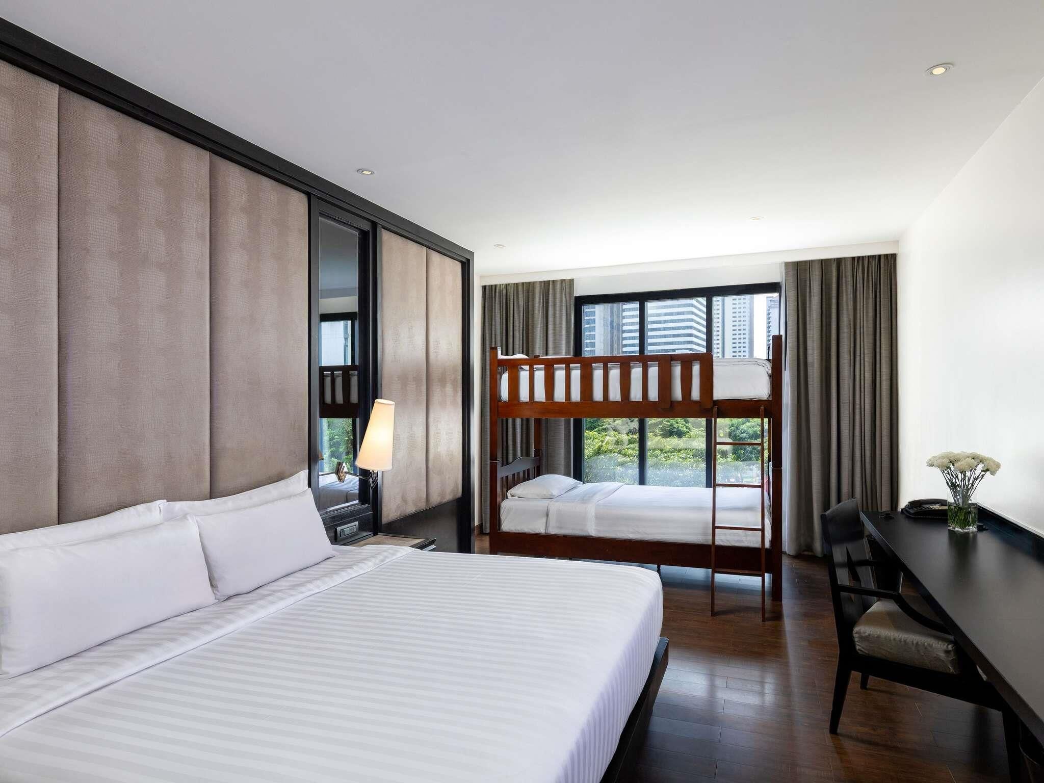 Family Room (with Bunk Bed) | Premium bedding, in-room safe, desk, laptop workspace