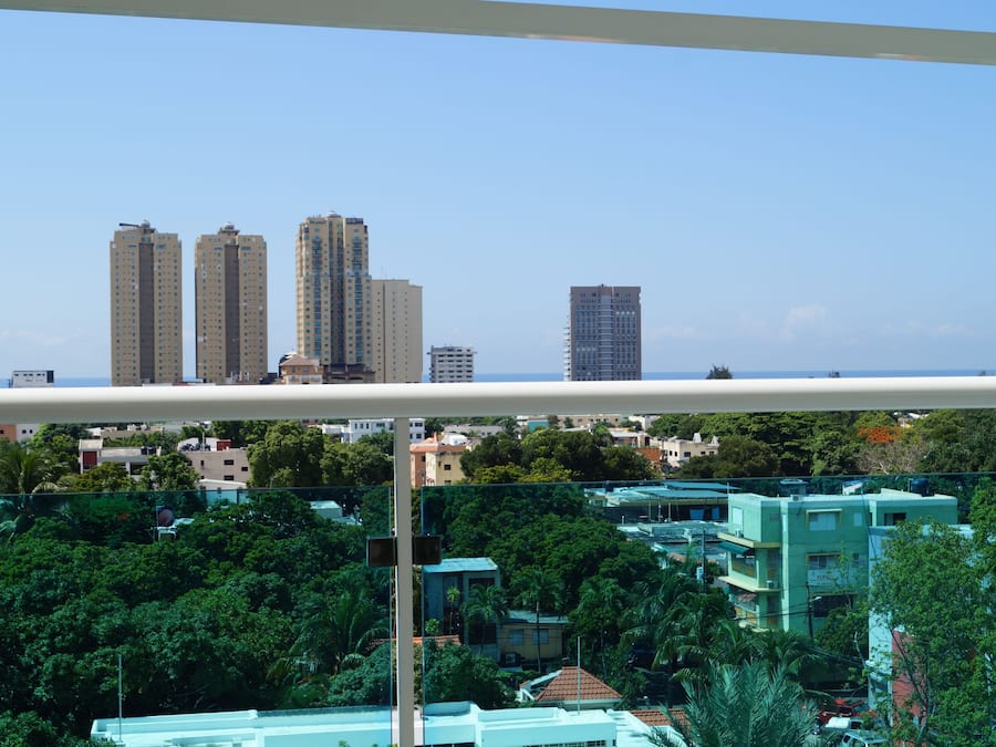 Blick von der Unterkunft