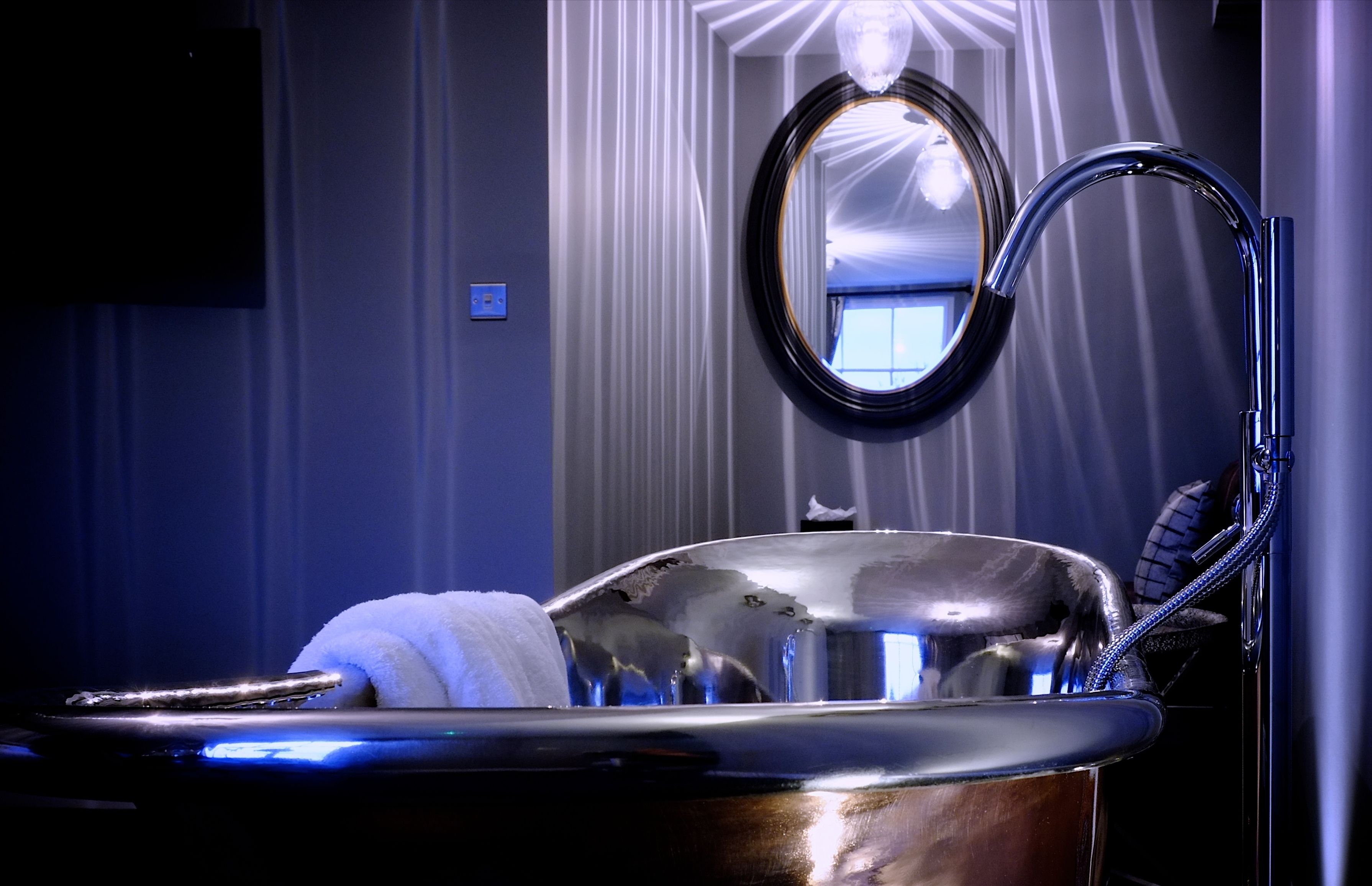 superior double room, 1 king bed | bathroom | separate bathtub and shower, rainfall showerhead, designer toiletries