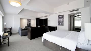 In-room safe, desk, laptop workspace, iron/ironing board