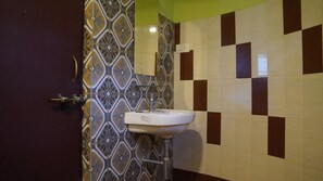 Standard Double Room, Balcony | Bathroom | Shower, towels, soap, toilet paper