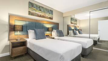 3 bedrooms, premium bedding, in-room safe, desk