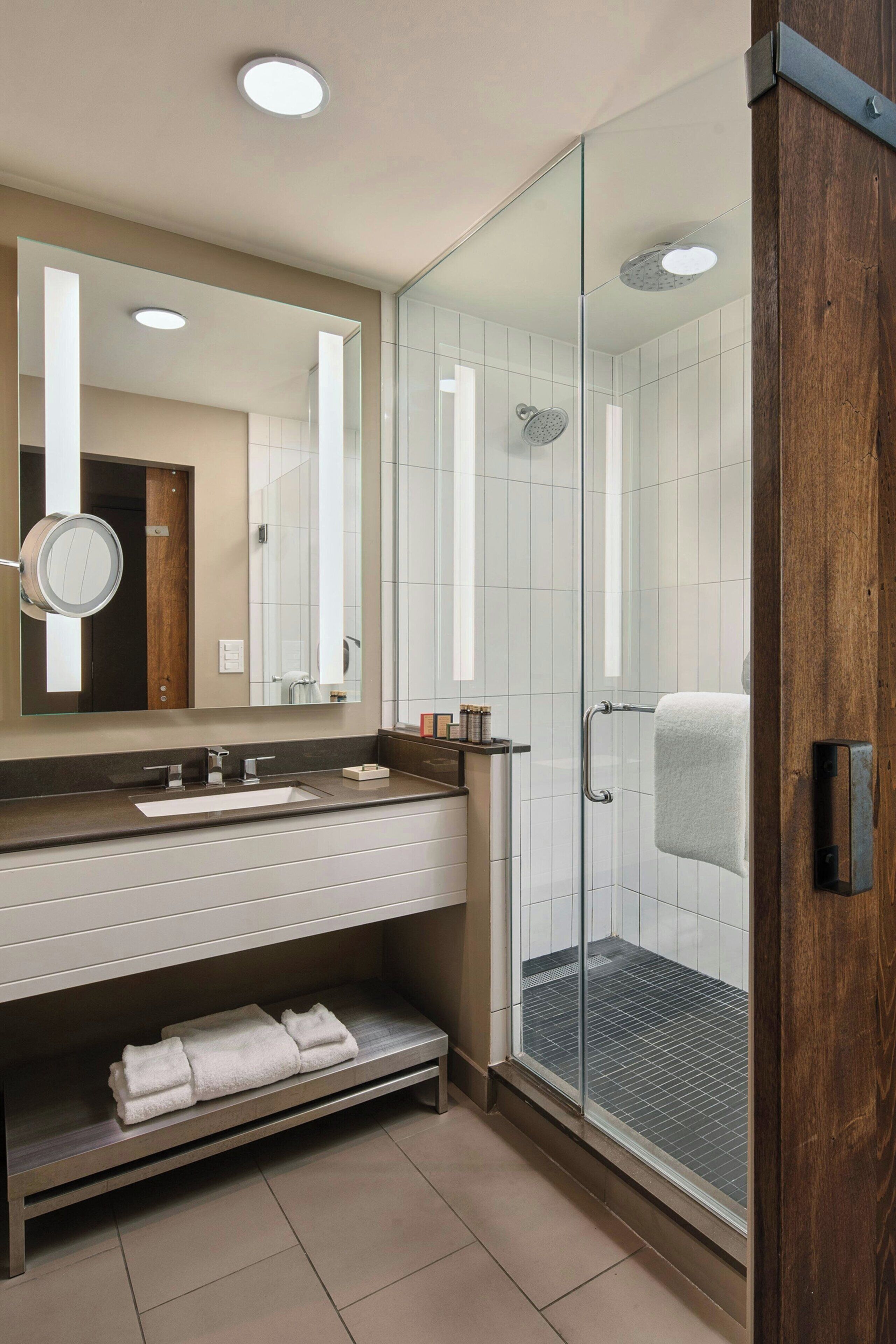 free toiletries, hair dryer, towels