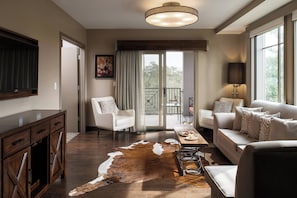 Suite, 1 Bedroom, Balcony | Living room | 42-inch flat-screen TV with cable channels, TV