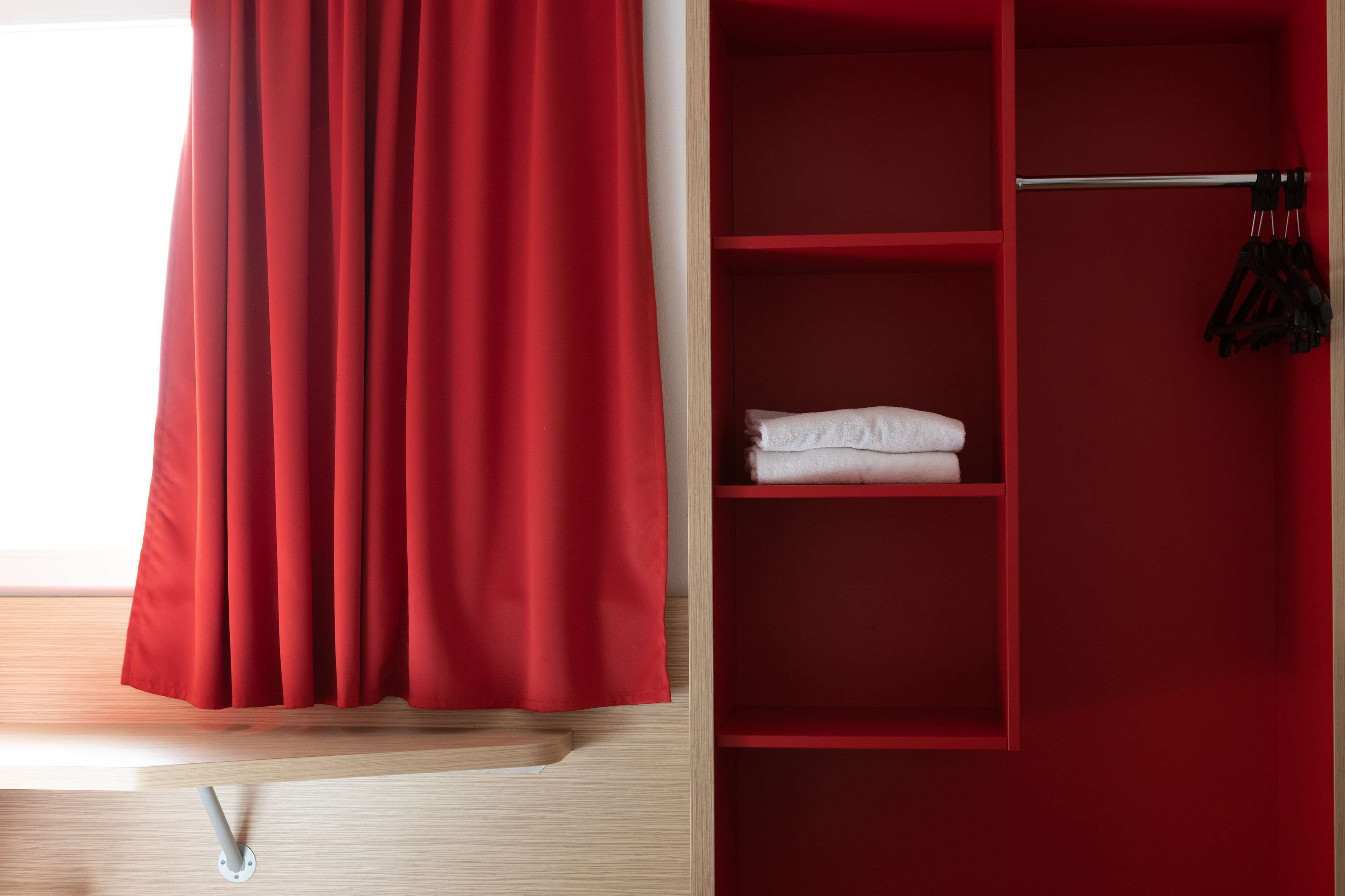 desk, laptop workspace, blackout curtains, soundproofing