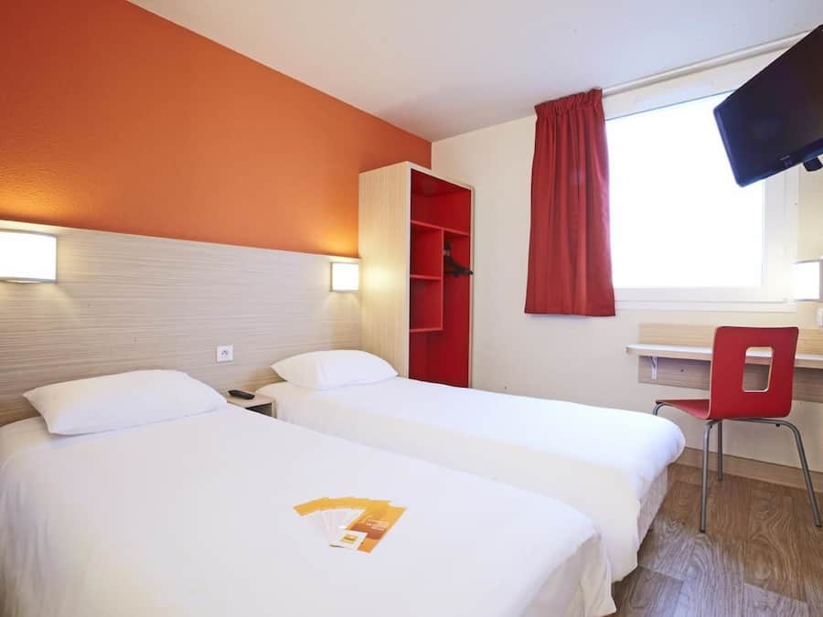 Desk, laptop workspace, blackout curtains, soundproofing