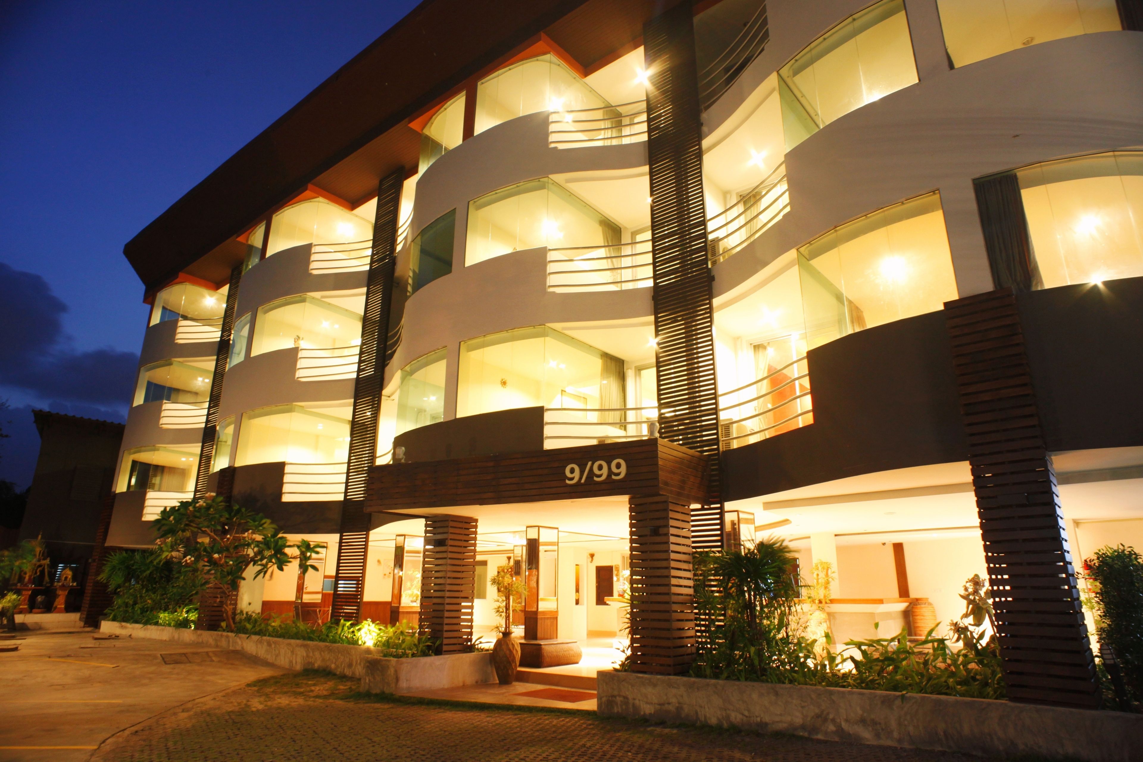 Façade de l’hébergement - soirée/nuit