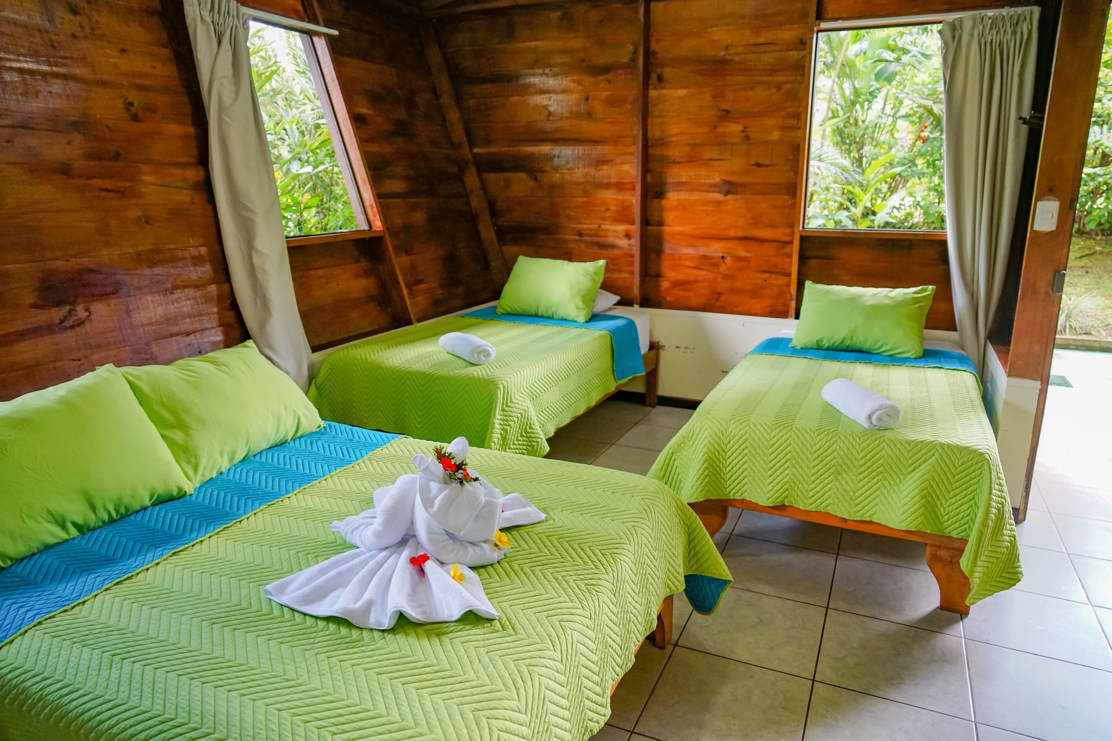 Blackout drapes, free WiFi, bed sheets, wheelchair access