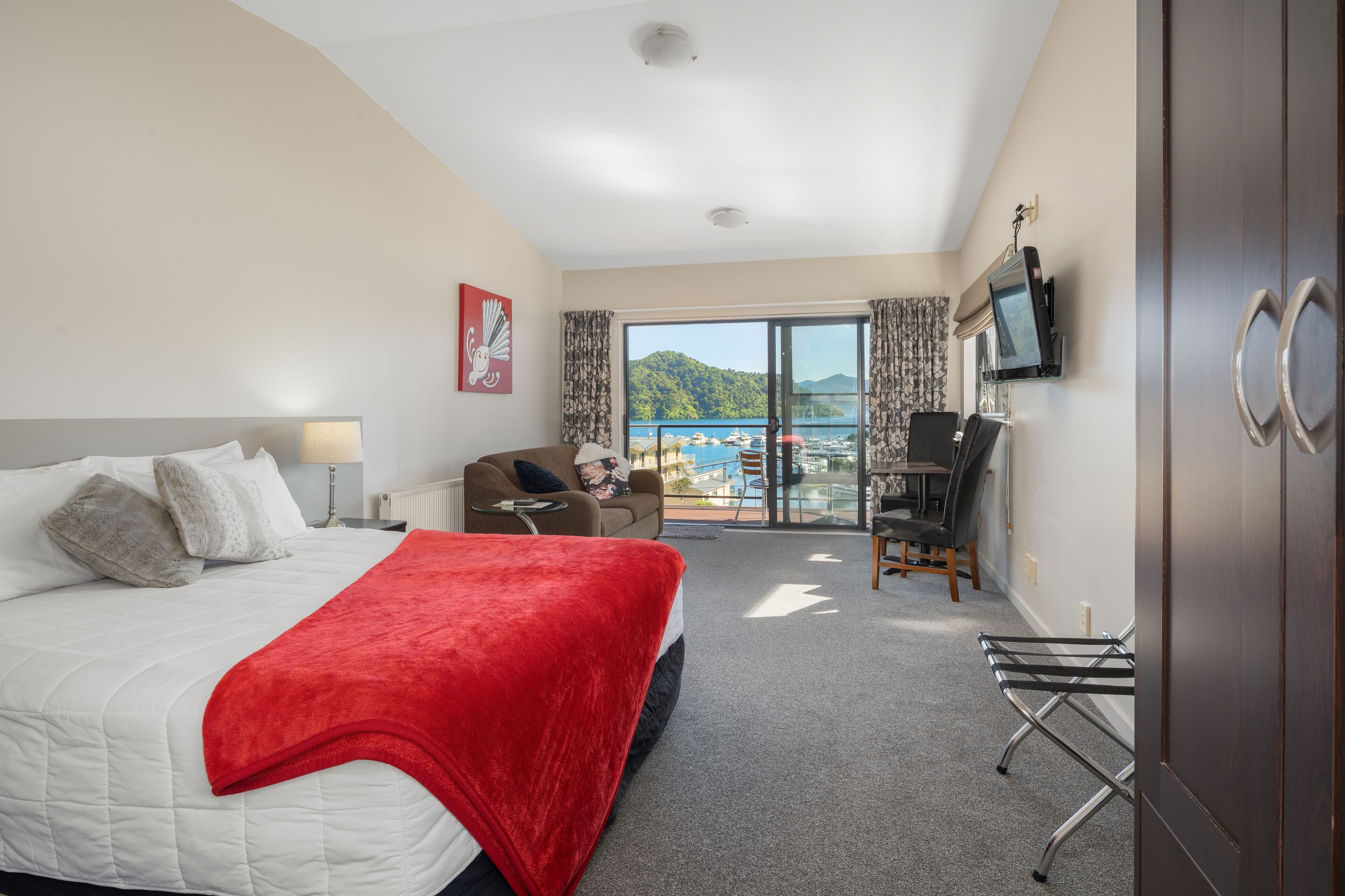 In-room safe, desk, blackout curtains, soundproofing