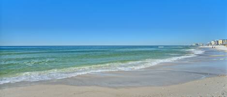 Beach nearby, white sand