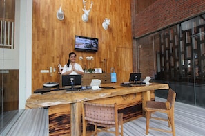 Quiosque de check-in/check-out