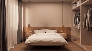 In-room safe, desk, laptop workspace, blackout drapes - Alcudia Boutique Apartments (Alcúdia)