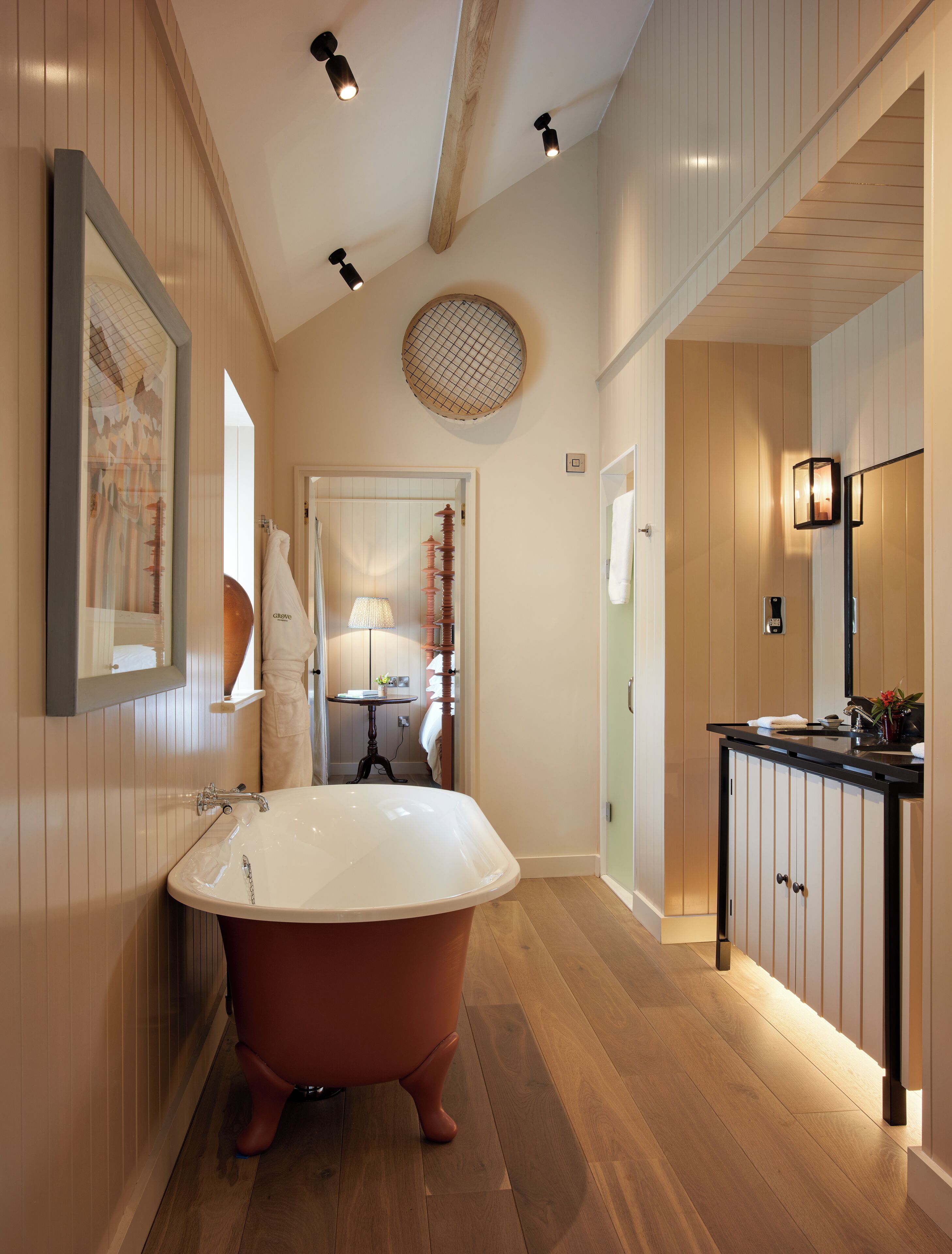 free toiletries, hair dryer, bathrobes, slippers