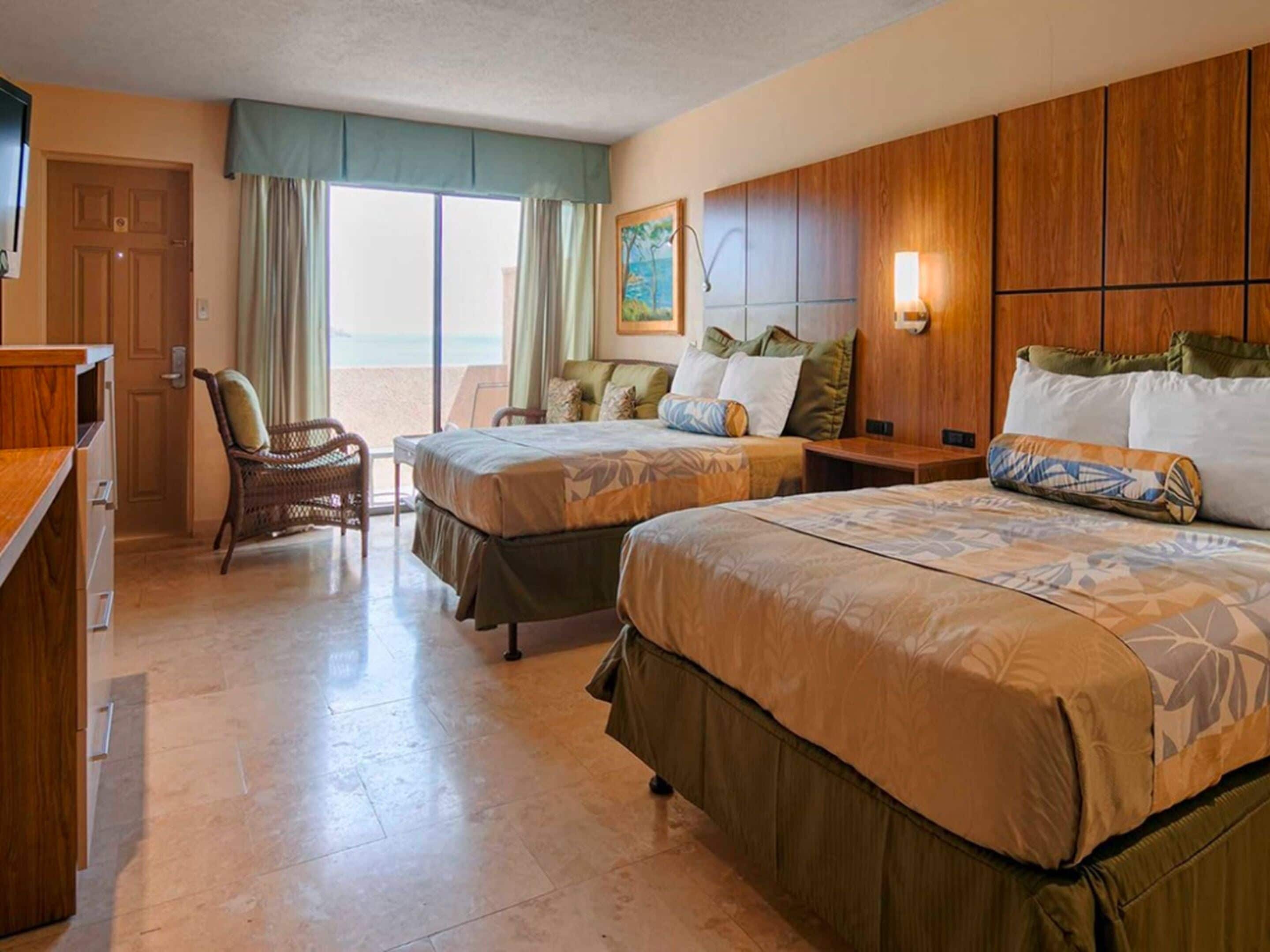 deluxe villa, 2 double beds, balcony, ocean view | 1 bedroom, in-room safe, individually furnished, iron/ironing board