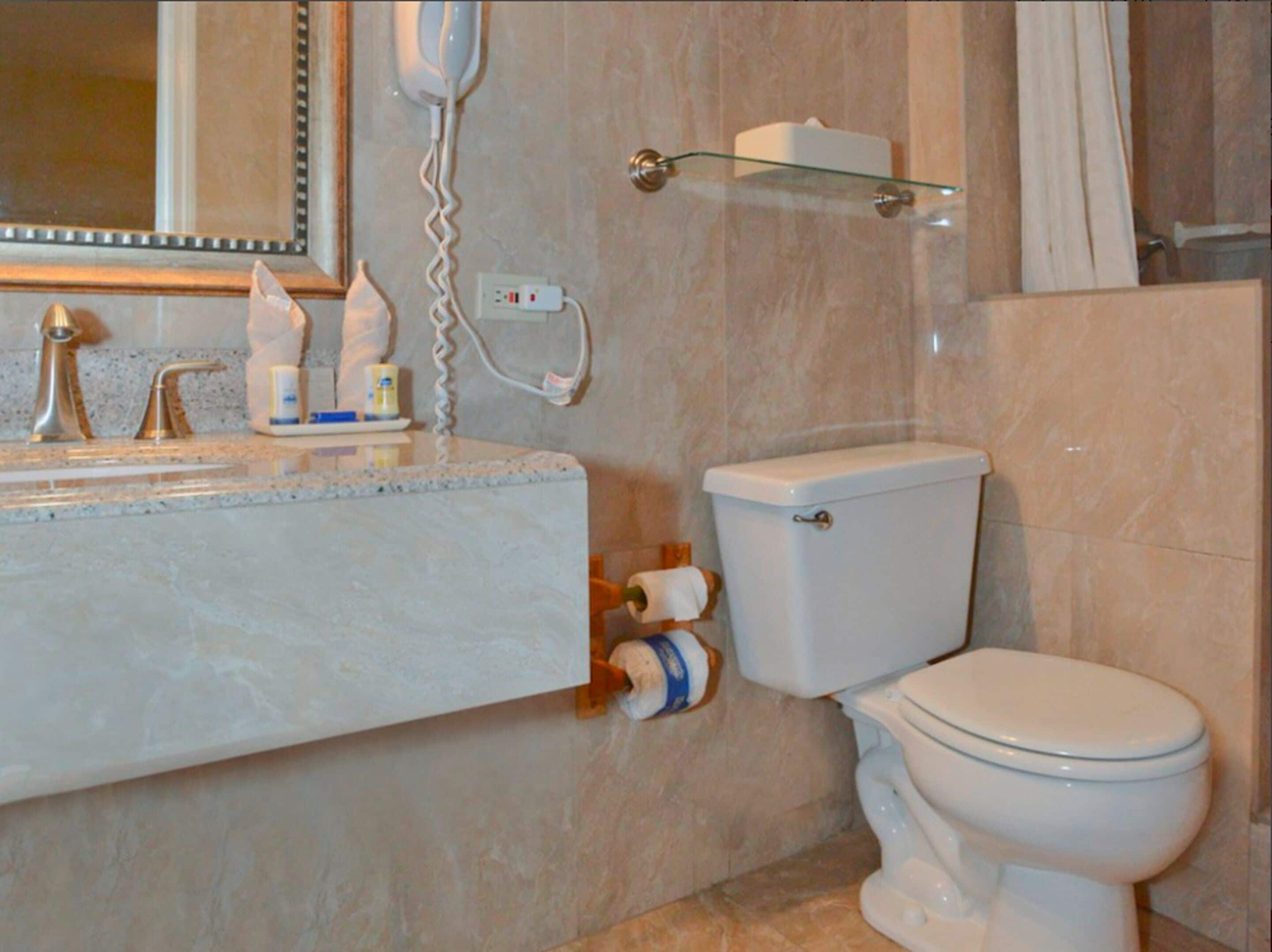 standard room, 1 queen bed, garden view | bathroom | shower, hair dryer, towels