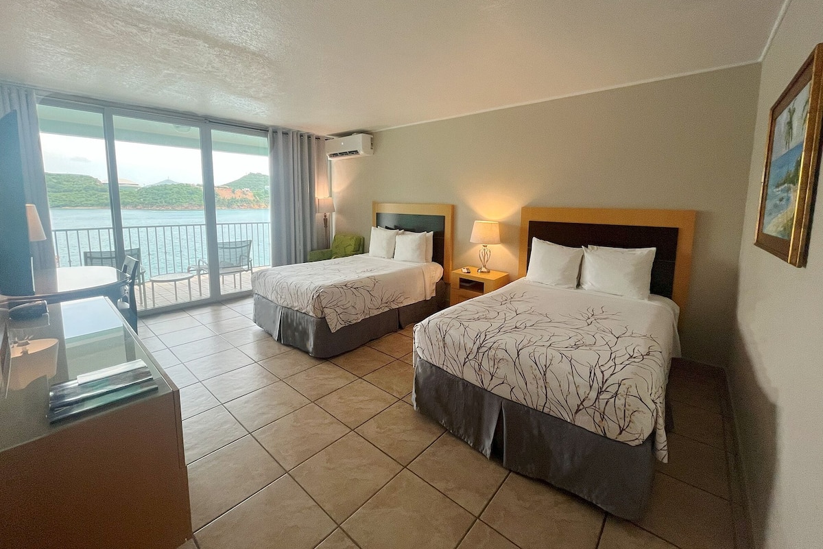 Deluxe Room, 2 Double Beds, Ocean View (Seawing) | 1 bedroom, in-room safe, individually furnished, iron/ironing board