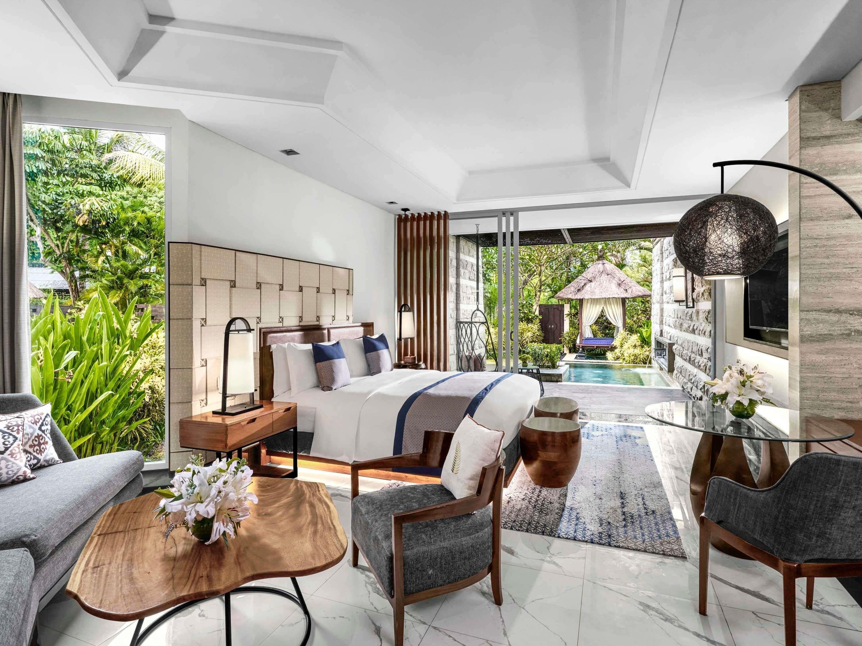 Luxury Room, 1 Katil Raja (King) (Plunge Pool) | Peralatan tempat tidur premium, gebar bulu kapas, bar mini 
