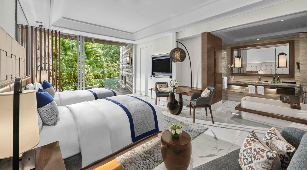 Luxury Room, 2 Twin Beds, Pool Access (Club Millésime Access) | Premium bedding, down comforters, minibar, in-room safe