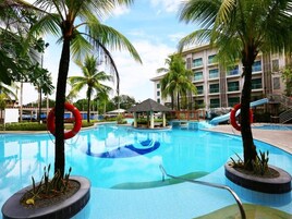 Outdoor pool, open 7:00 AM to 9:00 PM, pool umbrellas, sun loungers