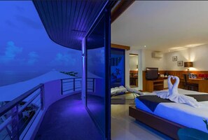 Front Deluxe Second Floor Room Seaview | Premium bedding, in-room safe, blackout drapes, soundproofing - Beluga Boutique Hotel (Koh Samui)