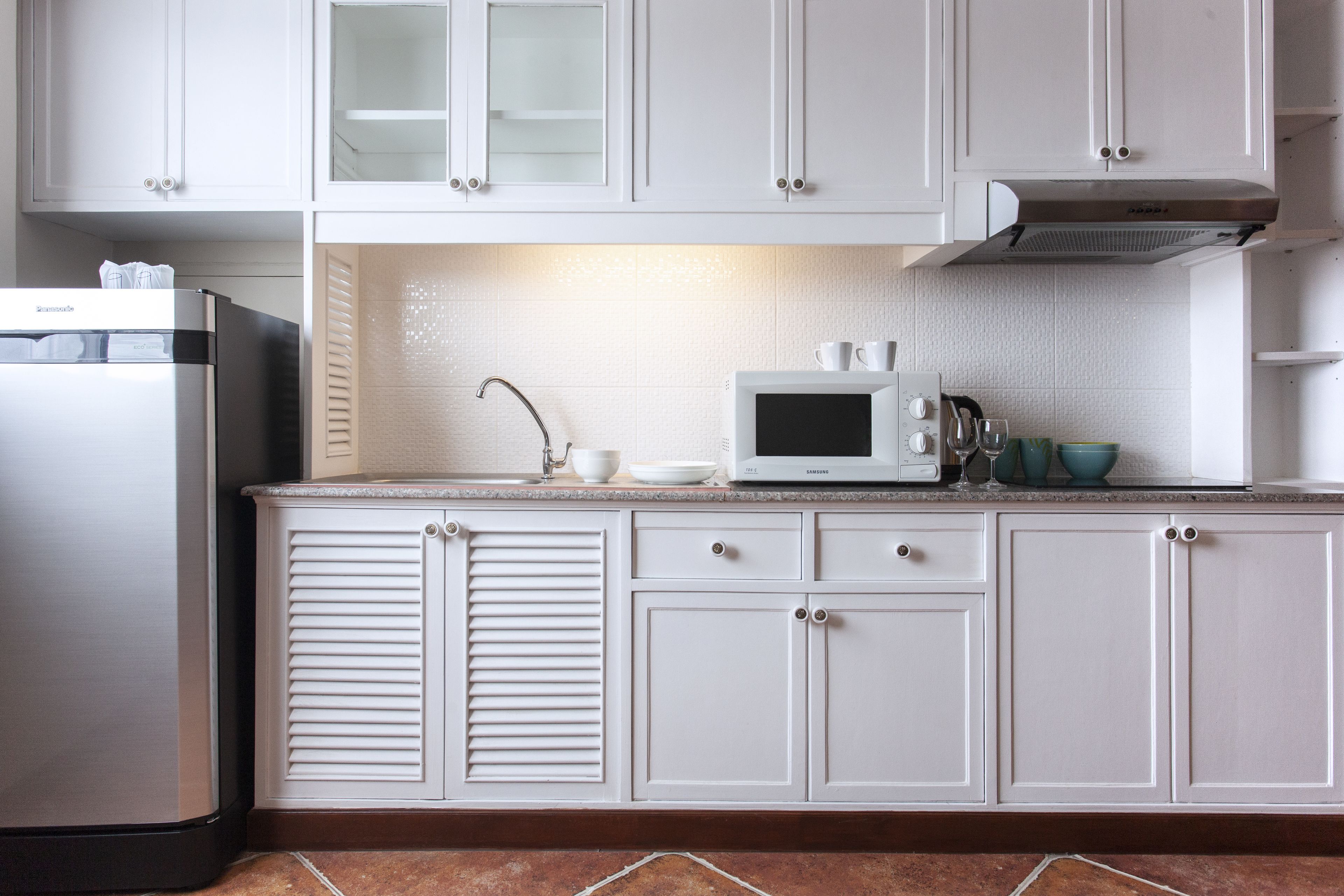 lotus suite double bed | private kitchen | fridge, microwave, electric kettle