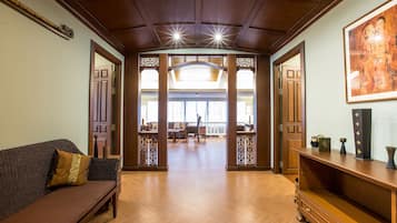 Presidential Suite, 2 Bedrooms, Bathtub, Mountain View | Living area | 40-inch TV with cable channels