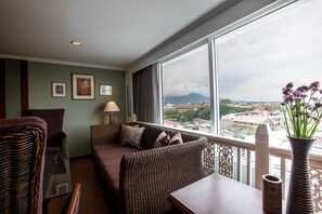 Suite presidencial, 2 habitaciones, tina, vista a la montaña | Vista desde la habitación