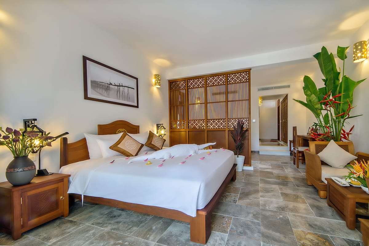 Chambre Triple Familiale, vue jardin