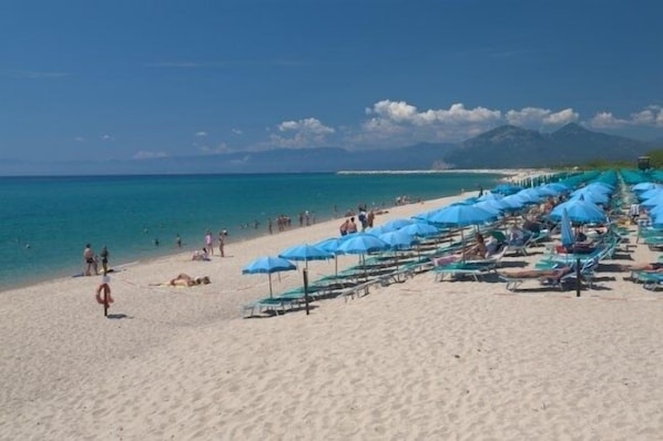 Plage privée, canoë