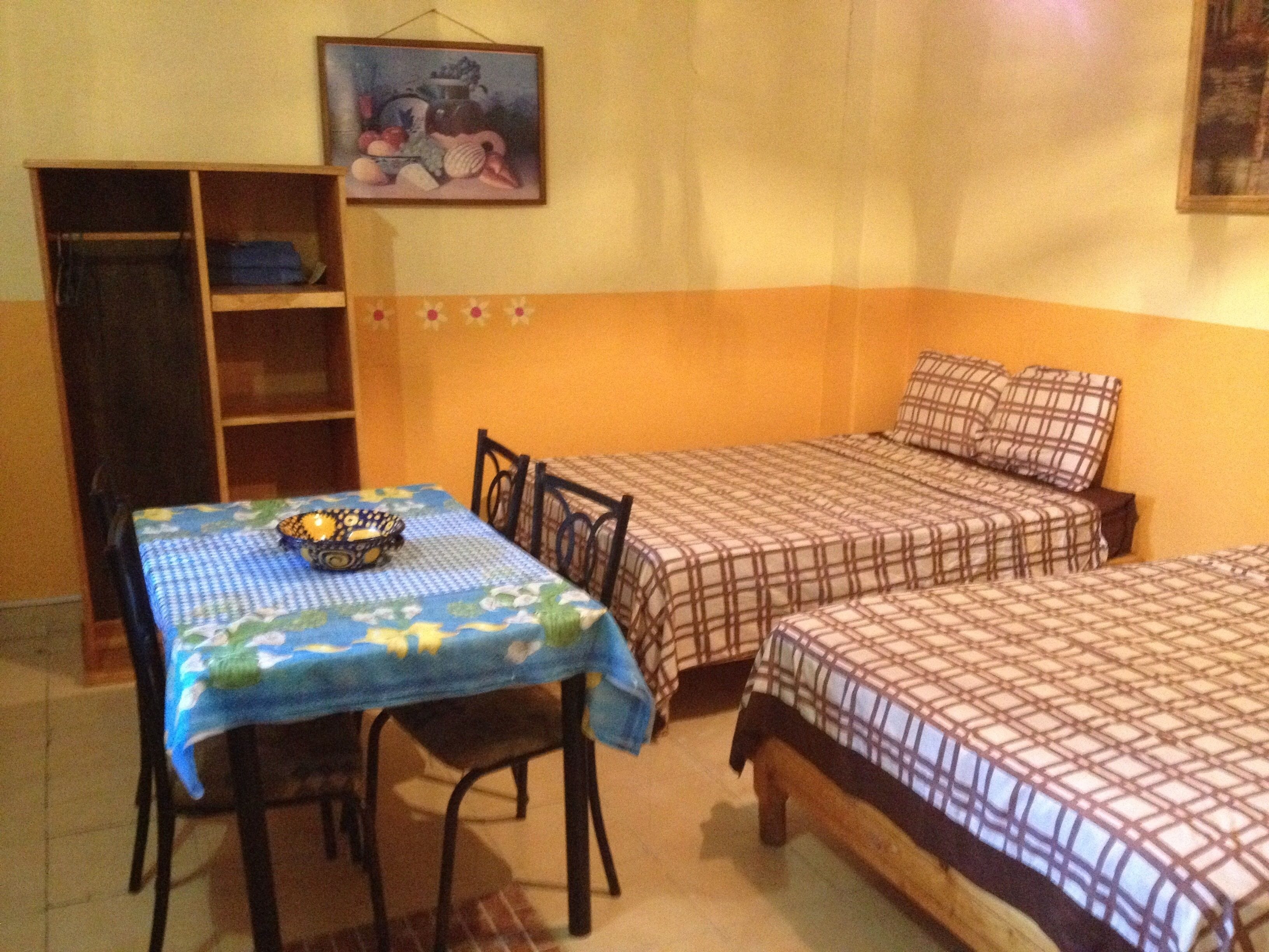 Studio, 2 Double Beds | In-room safe, laptop workspace, blackout drapes, iron/ironing board