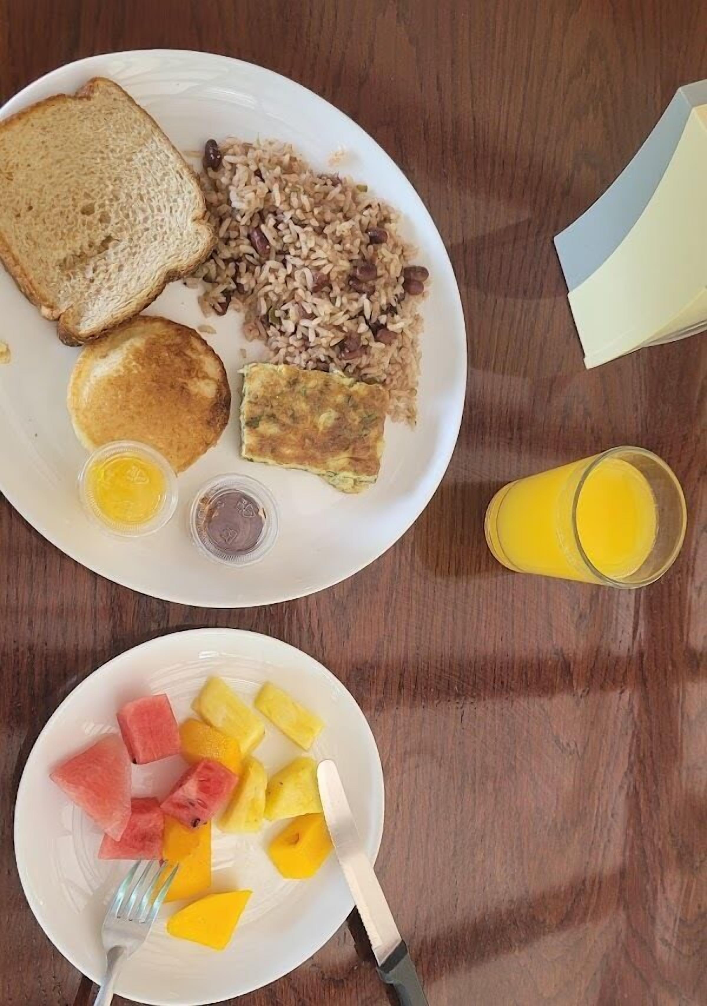 buffet breakfast for a fee